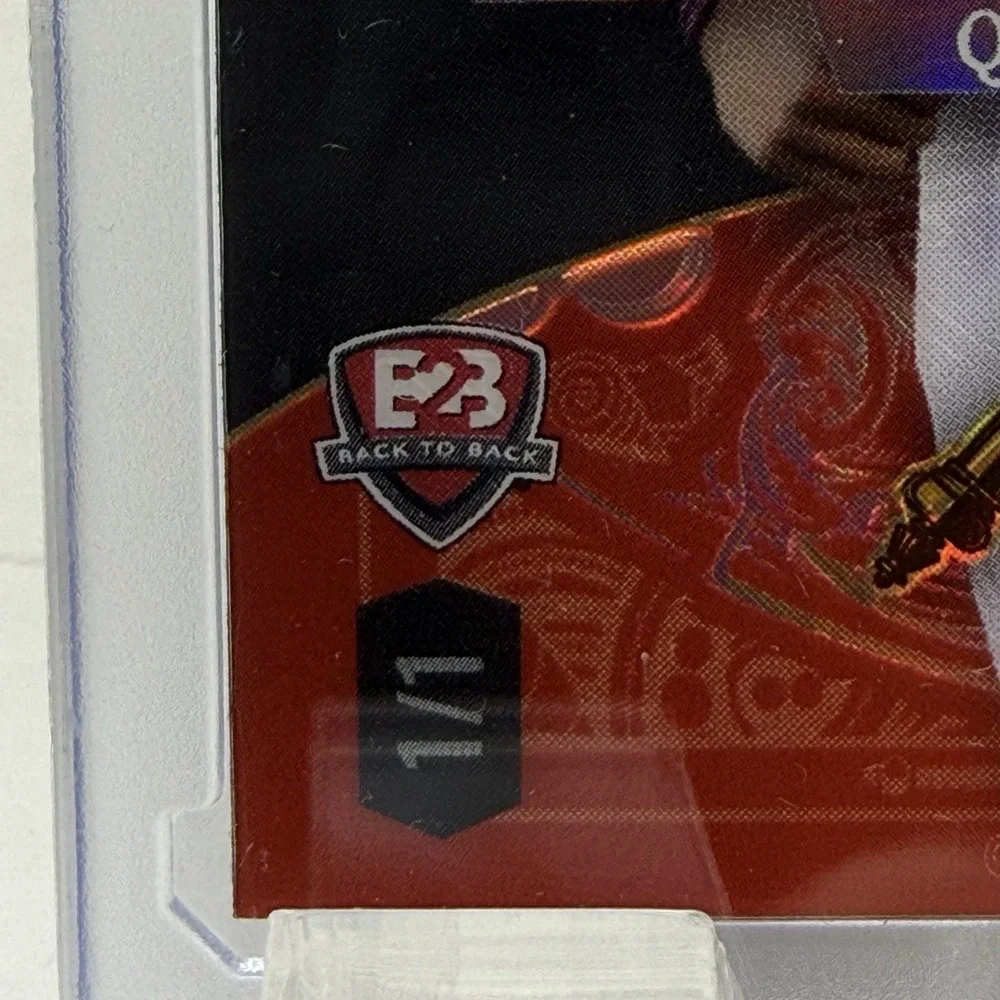 Joe Burrow/Baker Mayfield 2026 Wild Card B2B Dual Red #d 1/1